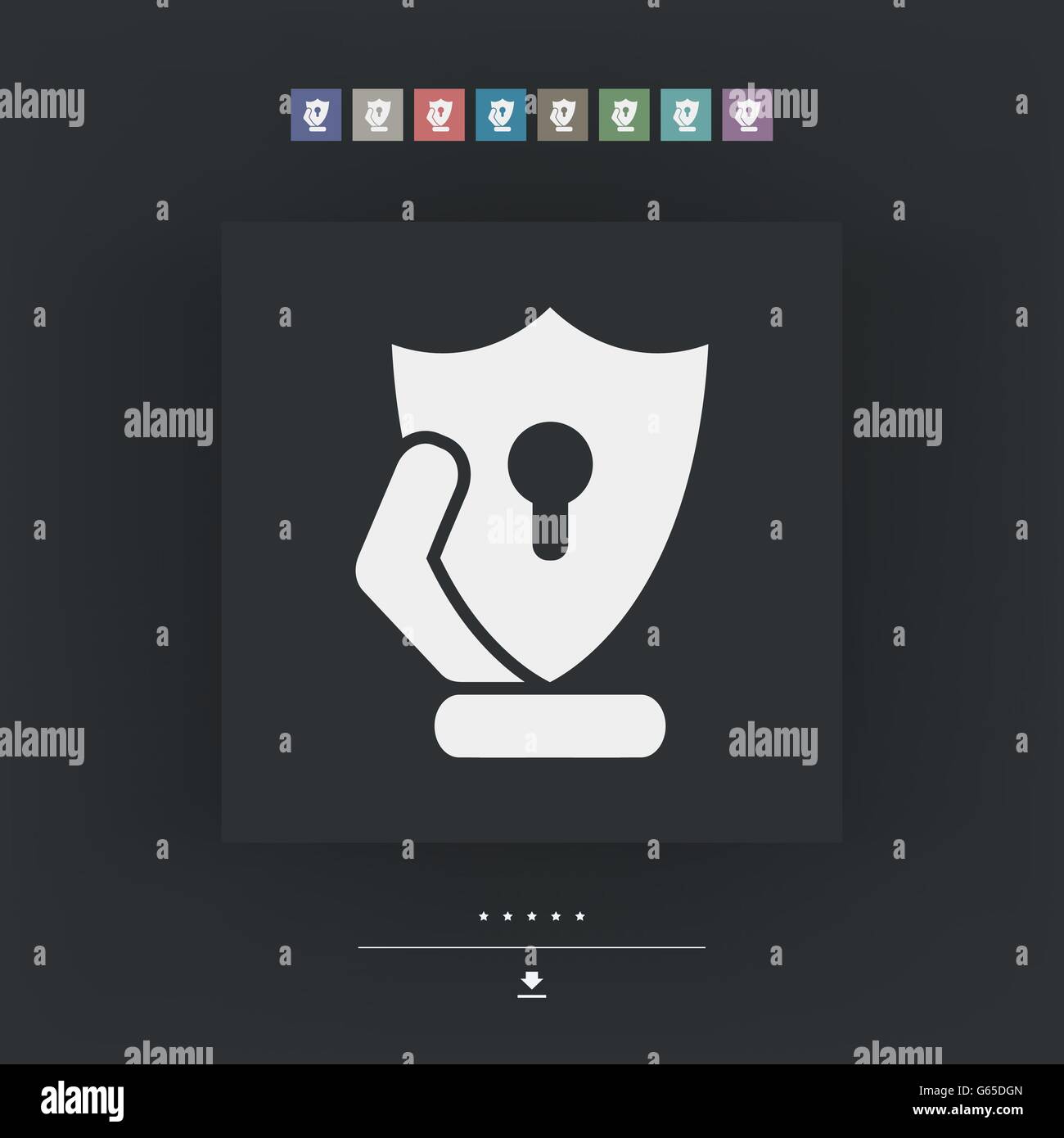 Protection shield icon Stock Vector Image & Art - Alamy