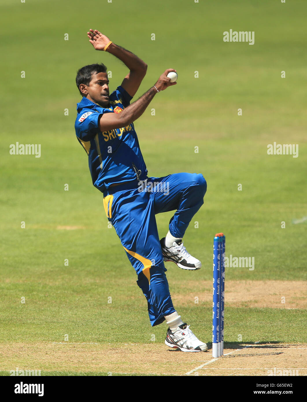 Cricket - ICC Champions Trophy - Warm Up Match - Sri Lanka v West Indies - Edgbaston. Sri Lanka's Nuwan Kulasekera Stock Photo