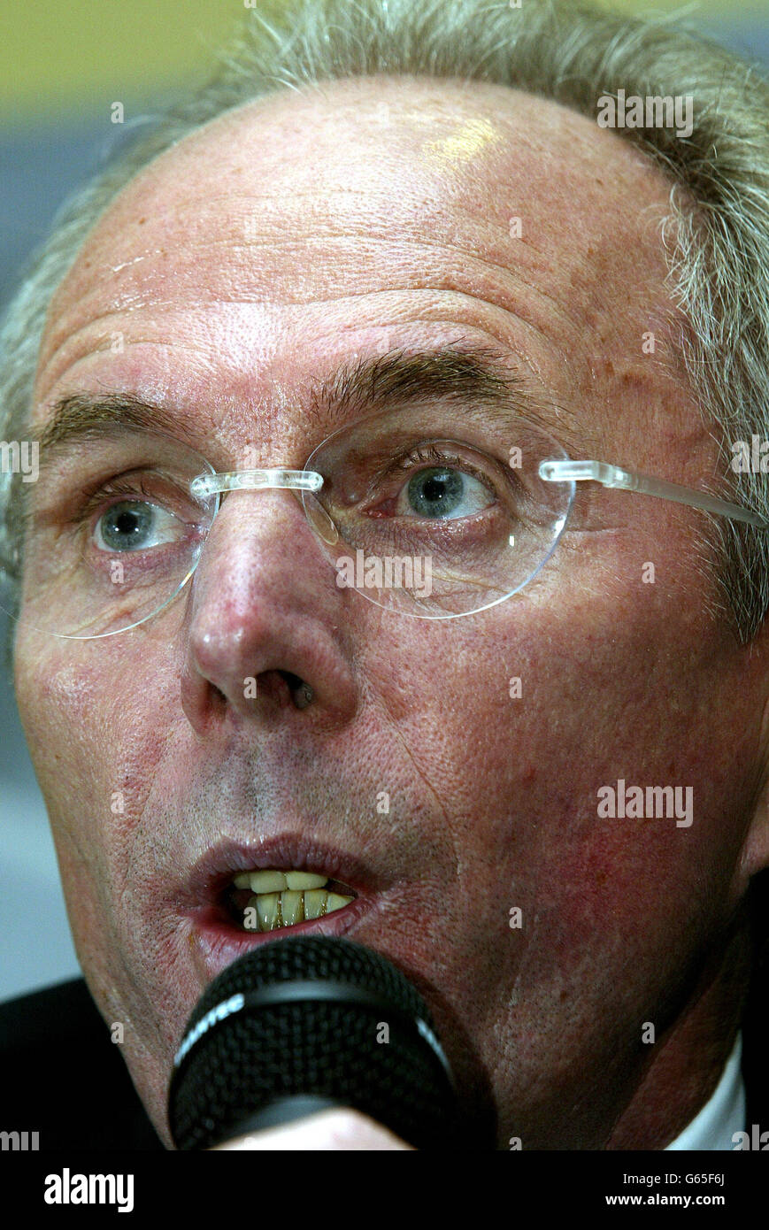 England Manager Sven Goran Eriksson Stock Photo - Alamy