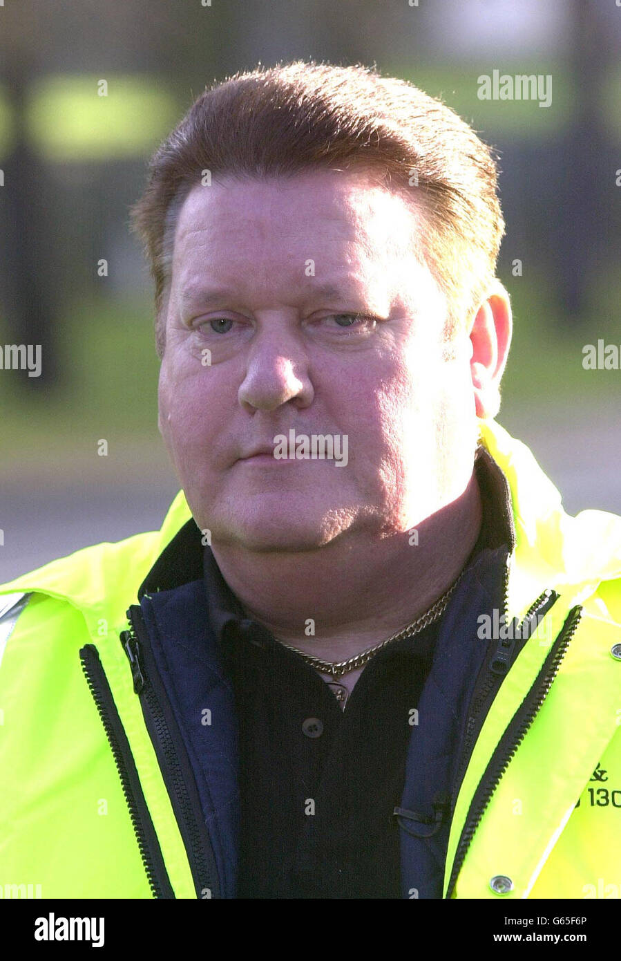 Forensic expert Frank Swann arrives at at Deepcut army Barracks to investigate the deaths of the four soldiers shot at the barracks. * Swann has been employed by the families to use forensic and ballistic tests to establish how the four recruits died and whether or not they had committed suicide. 24/12/03: Frank Swann has revealed the full finding into his investigations into the death of four soldiers at the barracks, saying that three could not have killed themselves, and that his findings on the death of a third were inconclusive. Stock Photo