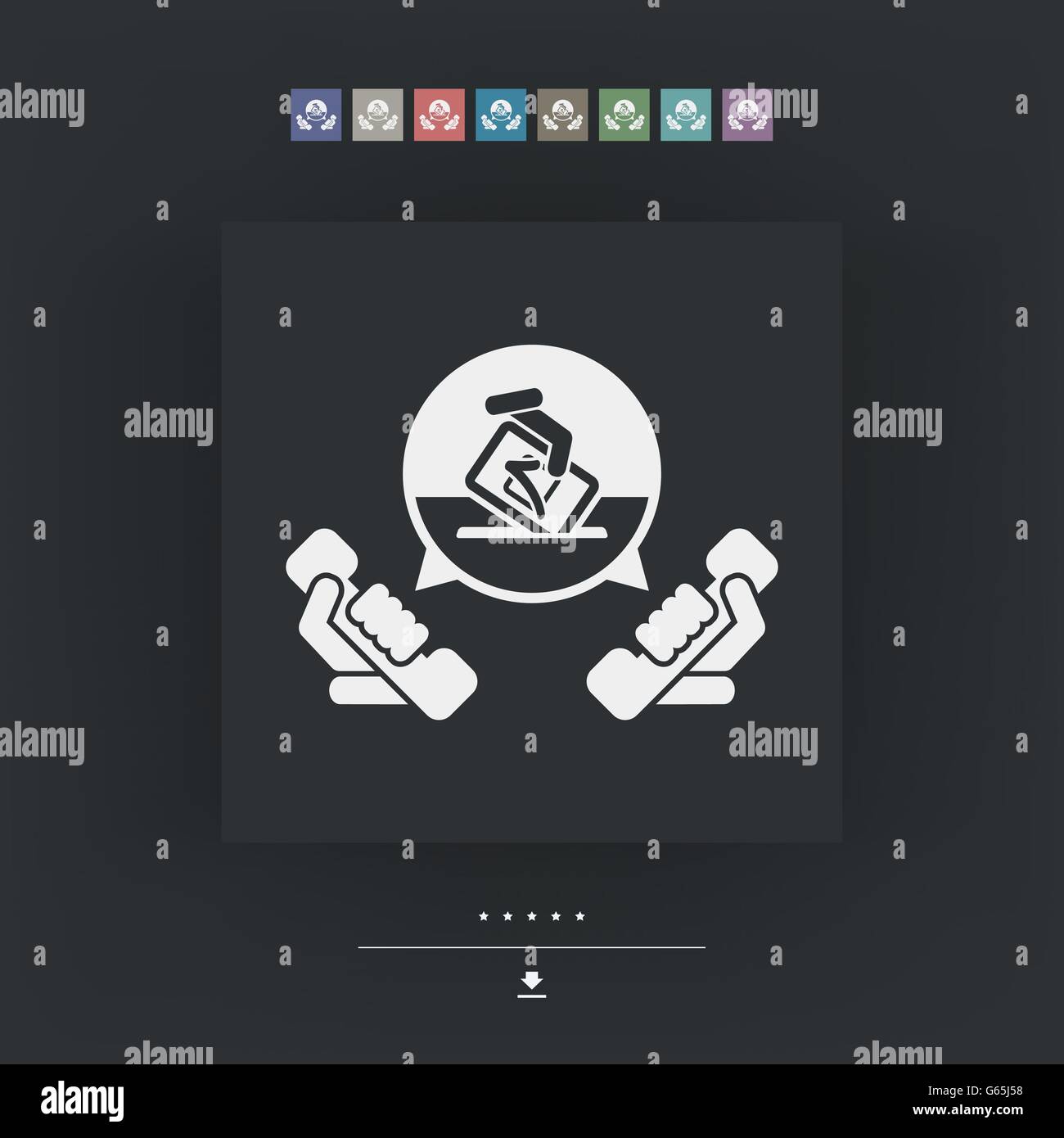 Phone line for elections Stock Vector Image & Art - Alamy