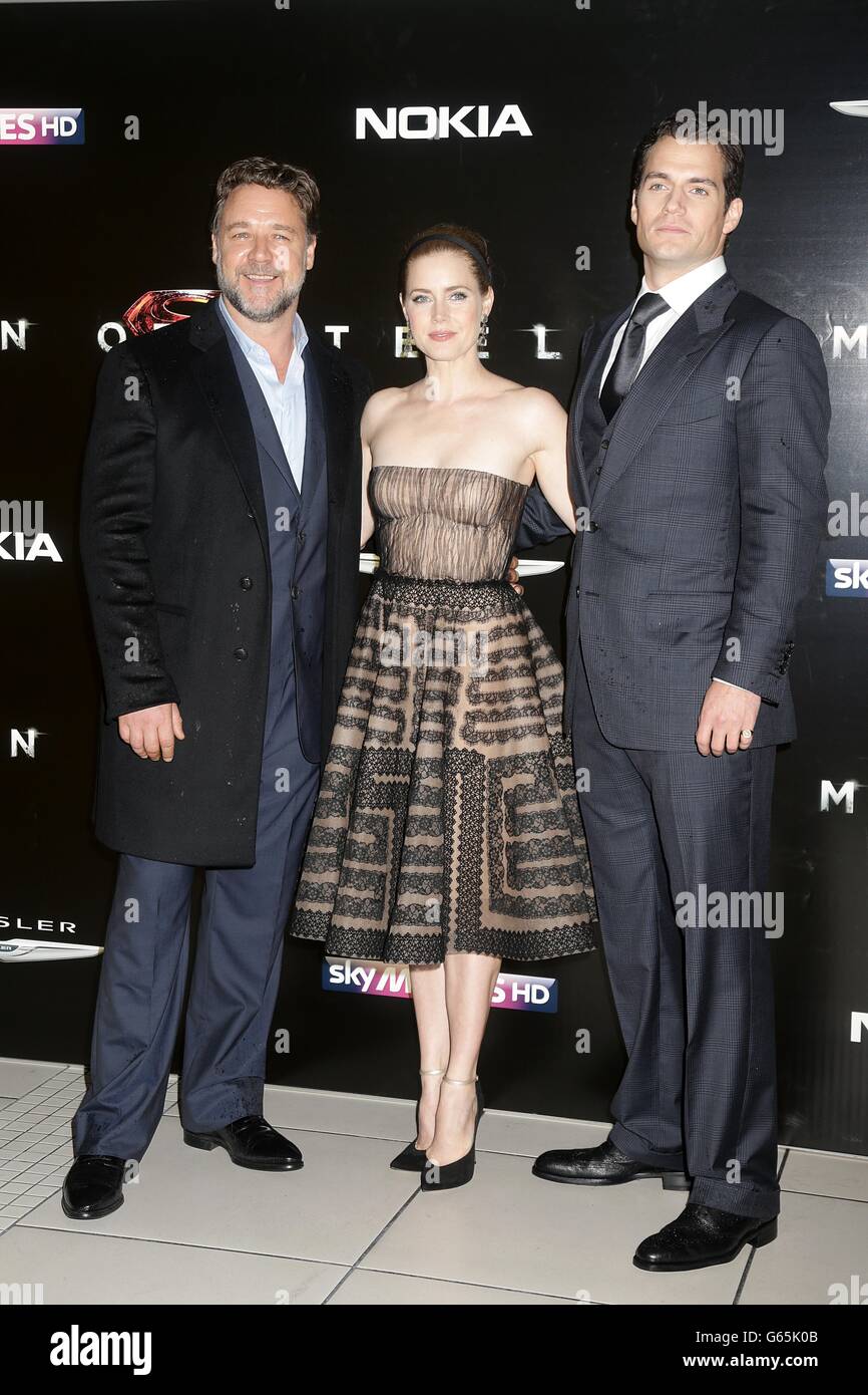 Henry Cavill & Russell Crowe: 'Man of Steel' Madrid Premiere