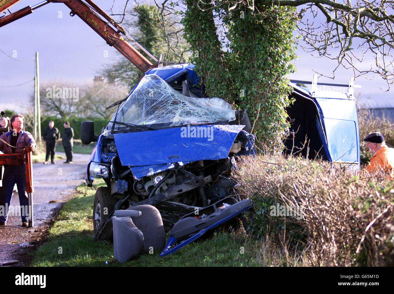 County Antrim Road Accident Stock Photo Alamy