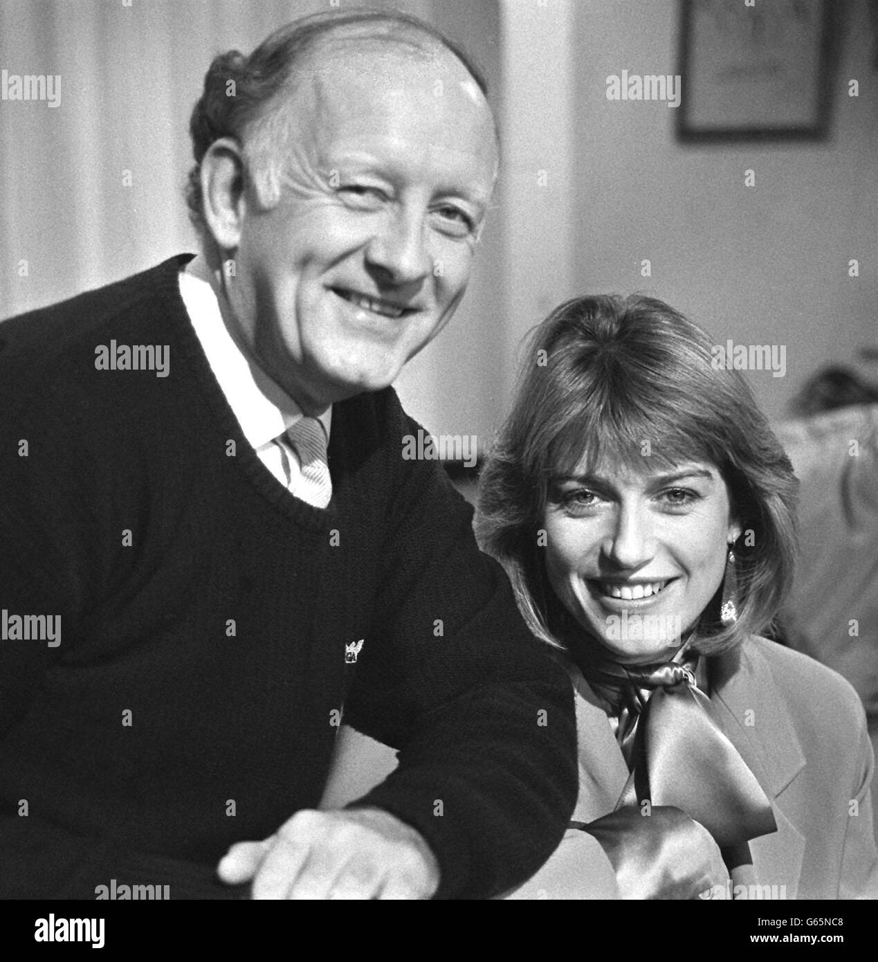Frank Bough and Selina Scott Stock Photo