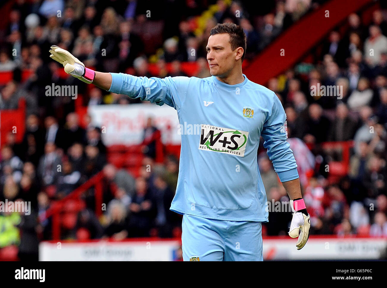 Soccer - npower Football League One - Play Off - Semi Final - First Leg - Sheffield United v Yeovil Town - Bramall Lane. Marek Stech, Yeovil Town Stock Photo
