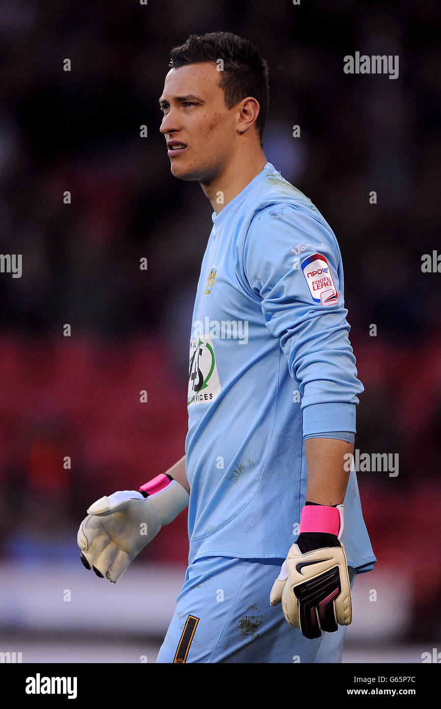 Soccer - npower Football League One - Play Off - Semi Final - First Leg - Sheffield United v Yeovil Town - Bramall Lane Stock Photo