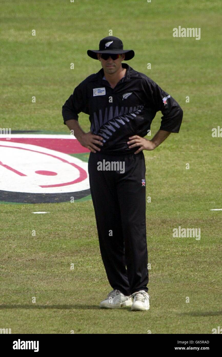 Stephen Fleming of New Zealand in action during the ICC Trophy tournament held in Colombo, Sri Lanka 2002. Stock Photo
