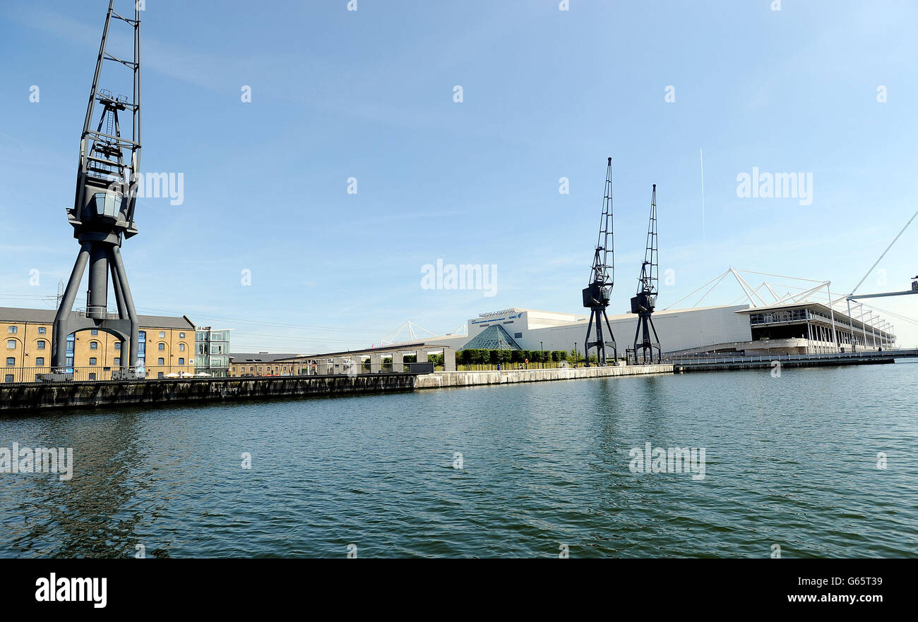 Royal Victoria Docks - stock Stock Photo - Alamy