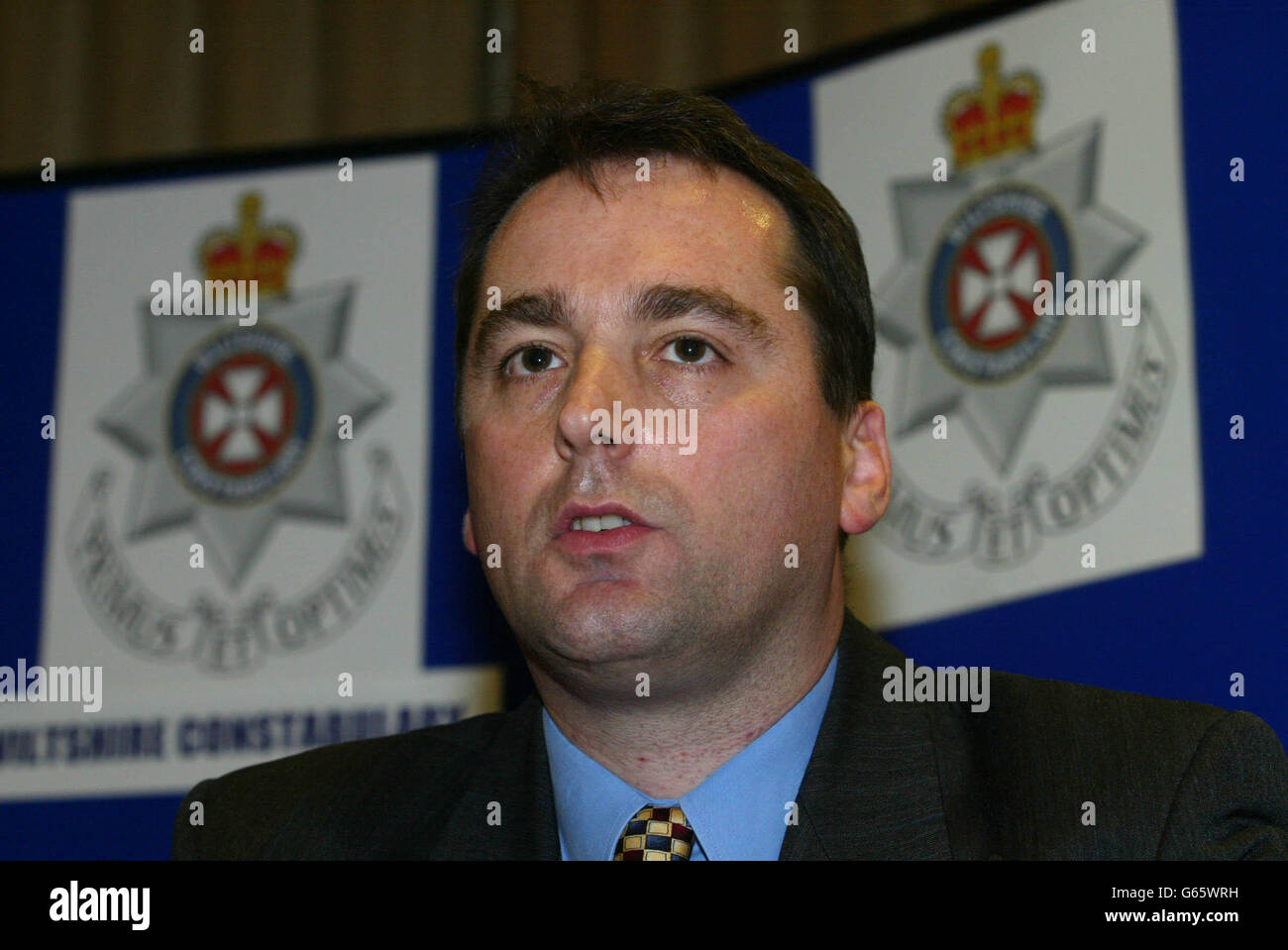 Wiltshire Police Detective Sergeant Andy Cross at a press conference in Salisbury. A soldier was fighting for his life in hospital after he was assaulted with a pick axe during a training exercise on Salisbury Plain, police said. * Lance Corporal Konrad Bisping, 26, from the 1st Battalion of the Queen's Lancashire Regiment, based at Catterick, North Yorkshire, underwent emergency surgery to remove the pick axe after it was embedded into his head during the attack. Detective Sergeant Andy Cross, from Wiltshire Police, said Lance Corporal Bisping was in a critical condition at Southampton Stock Photo
