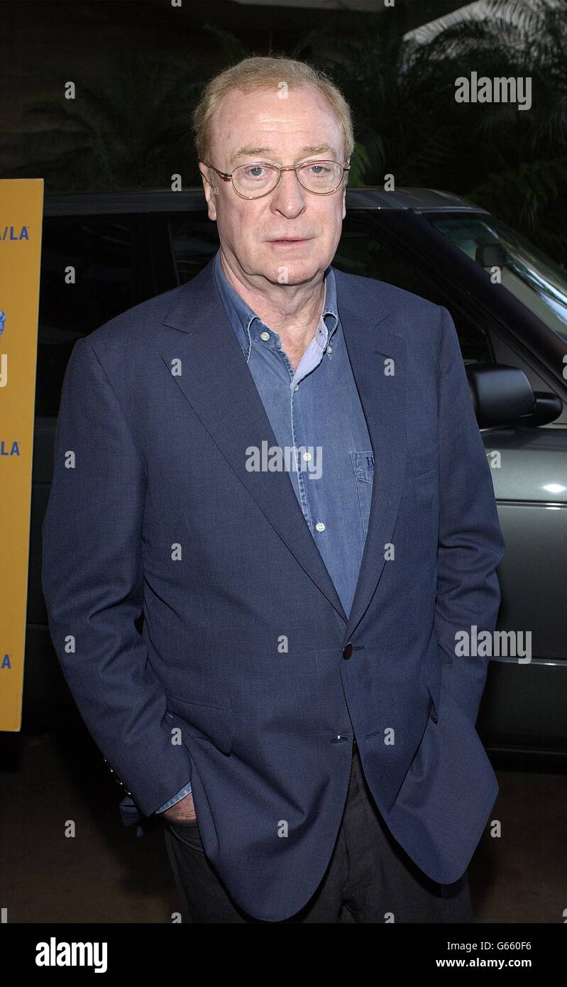 Actor Sir Michael Caine attends the British Academy of Film and Television (BAFTA) LA Tea Party honoring nominees for the Golden Globe Awards in Los Angeles, California. Stock Photo