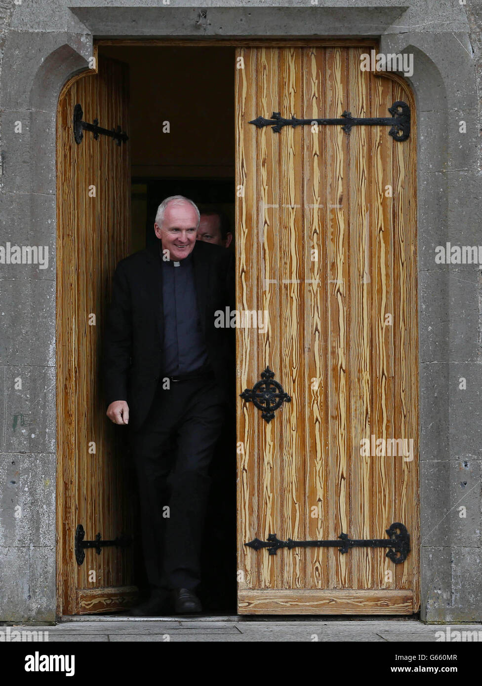 Bishop Brendan Leahy pictured during a break in the Irish Bishops conference at NUI Maynooth. Stock Photo