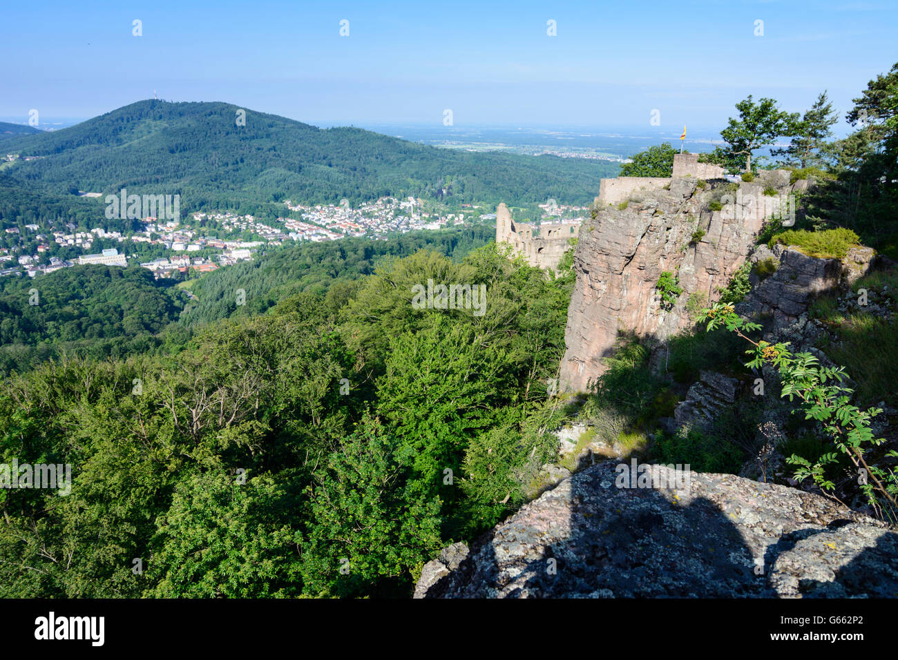 Hohenbaden Castle ( also Castle Hohenbaden, Old Castle ) and views of