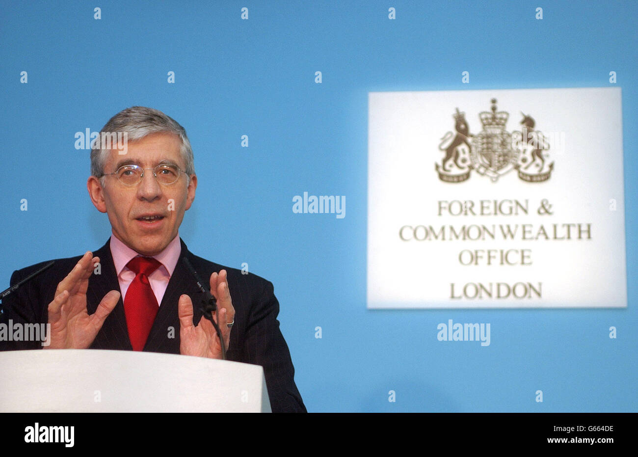 Jack Straw Iraq report Stock Photo Alamy