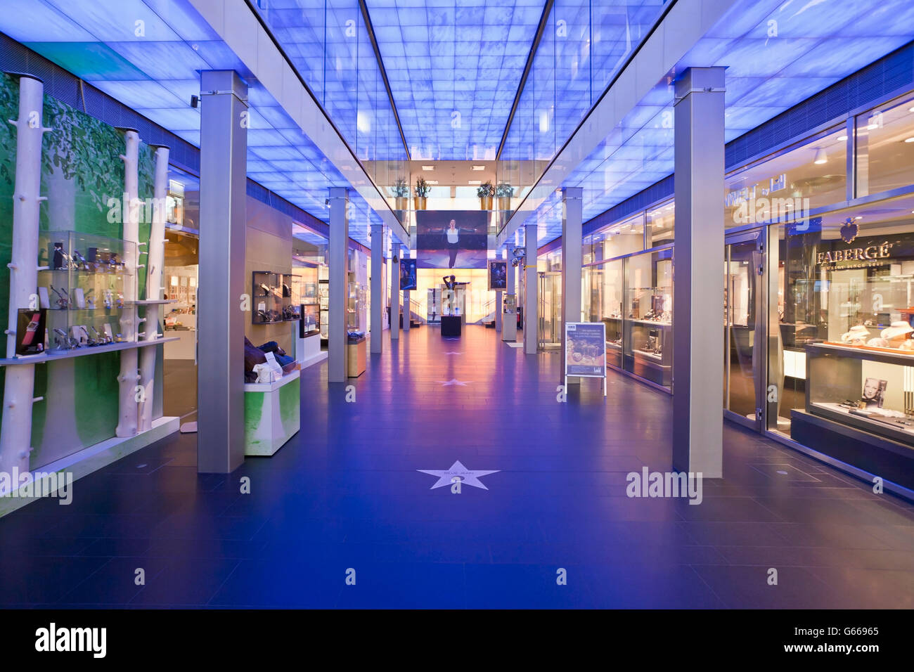Jewellery stores, Schmuckwelten, World of Jewellery shopping arcade and entertainment centre, Pforzheim, Black Forest Stock Photo