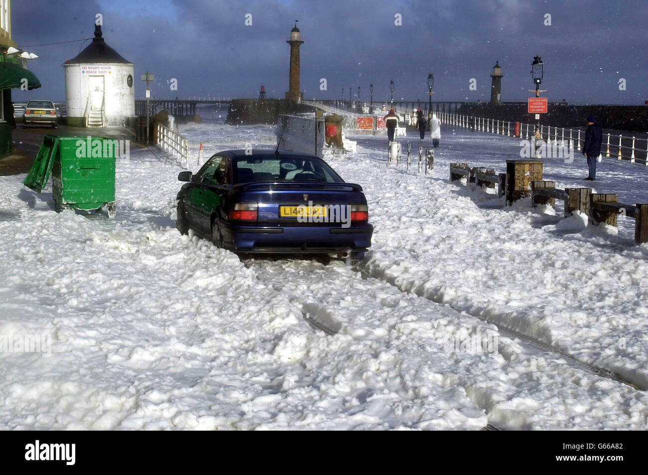 Weather in Whitby Stock Photo Alamy