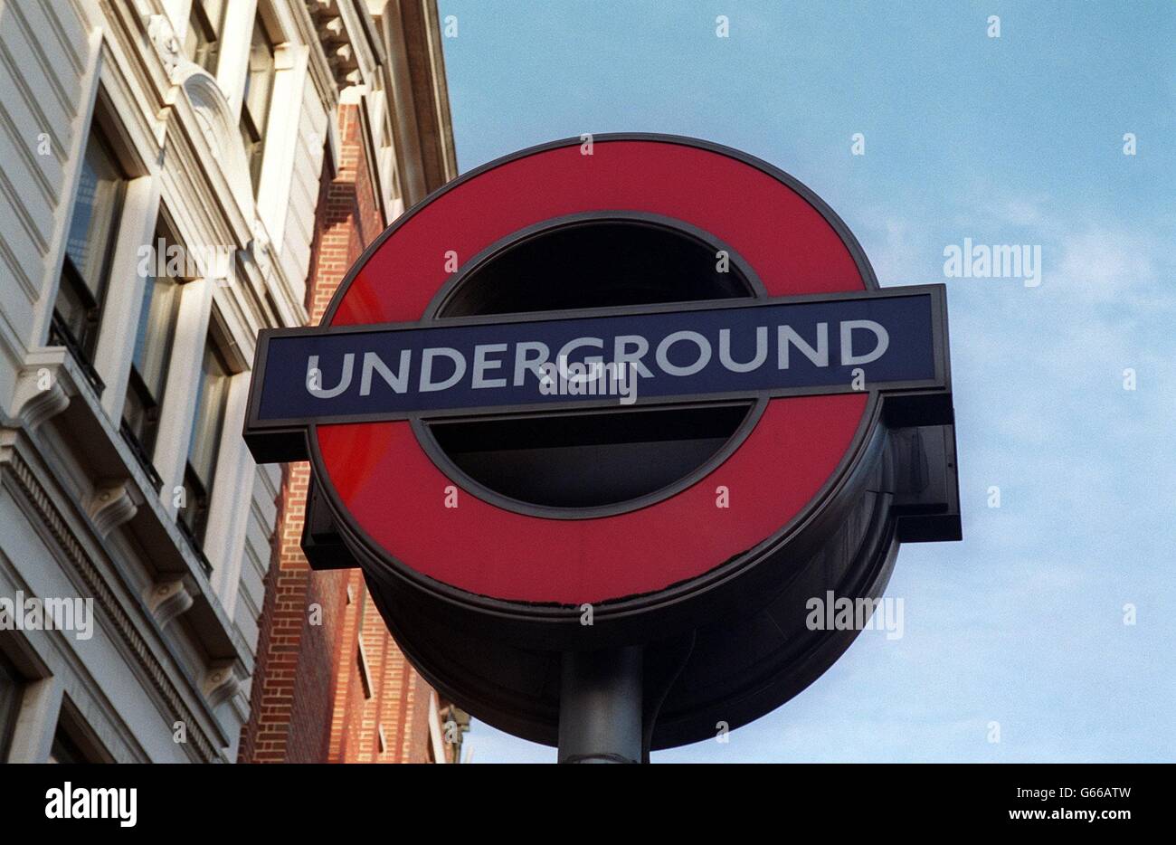 Underground sign. A London Underground sign Stock Photo - Alamy