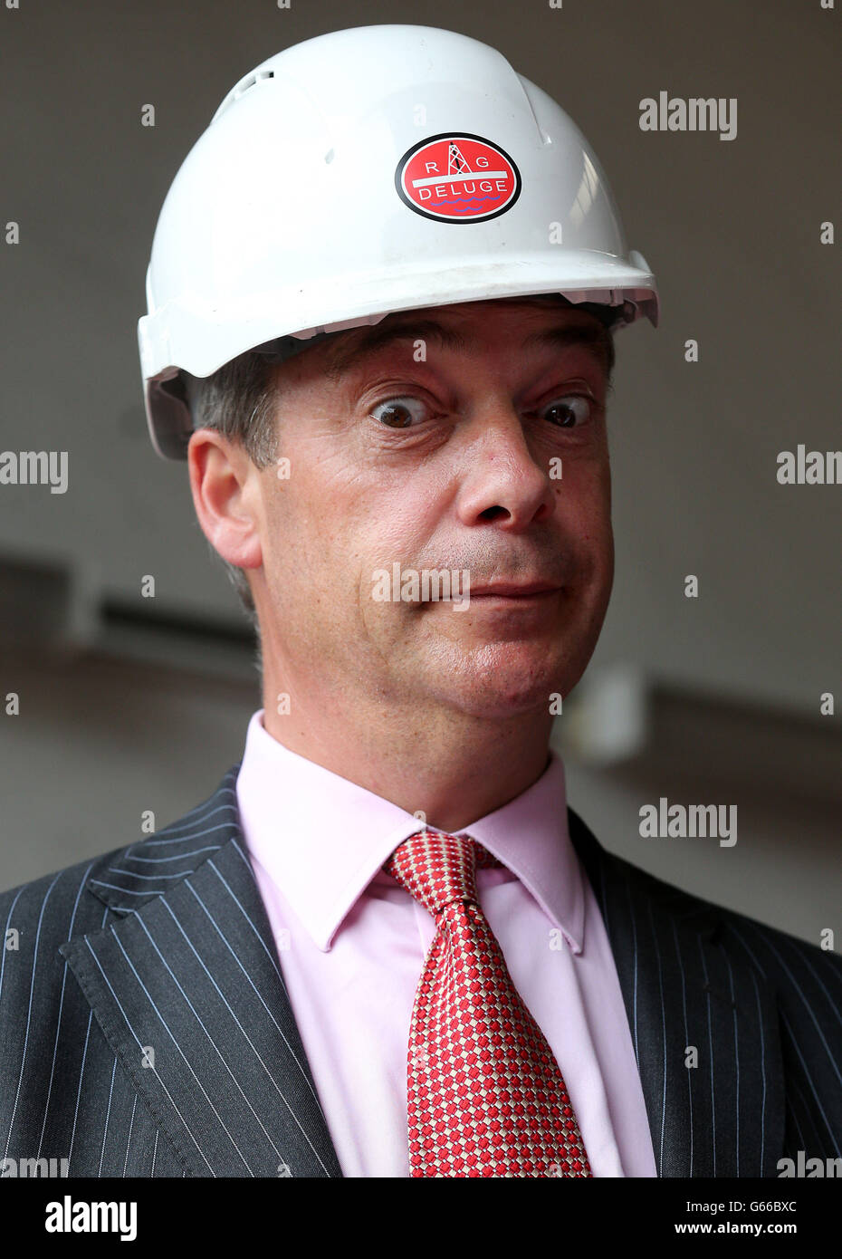 UKIP's Farage returns to Scotland Stock Photo