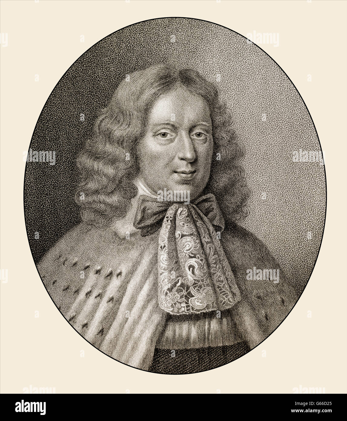 George Berkeley, 1st Earl of Berkeley, 1628-1698, an English merchant and politician Stock Photo