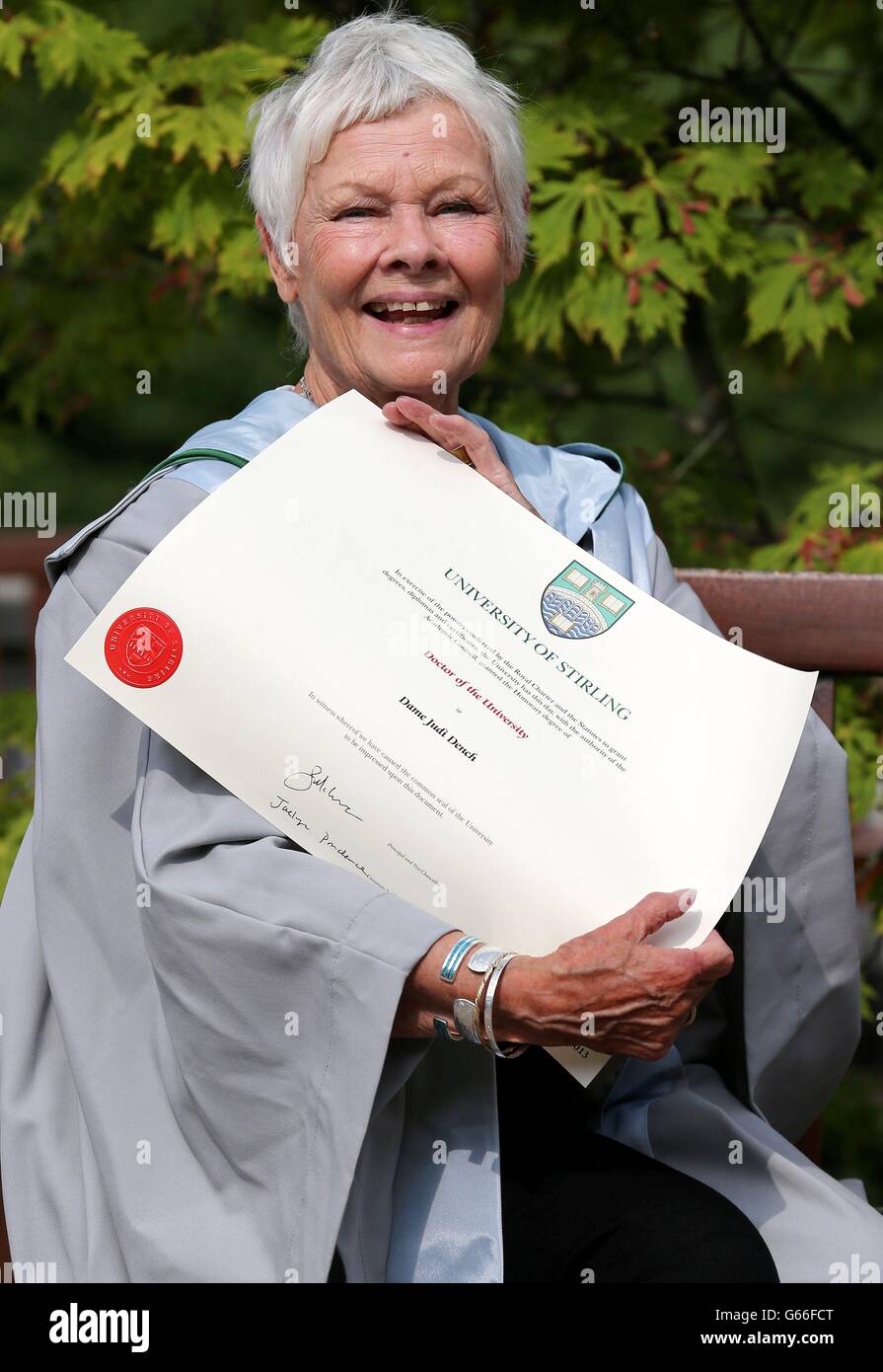 Dame judi dench centre hires stock photography and images Alamy