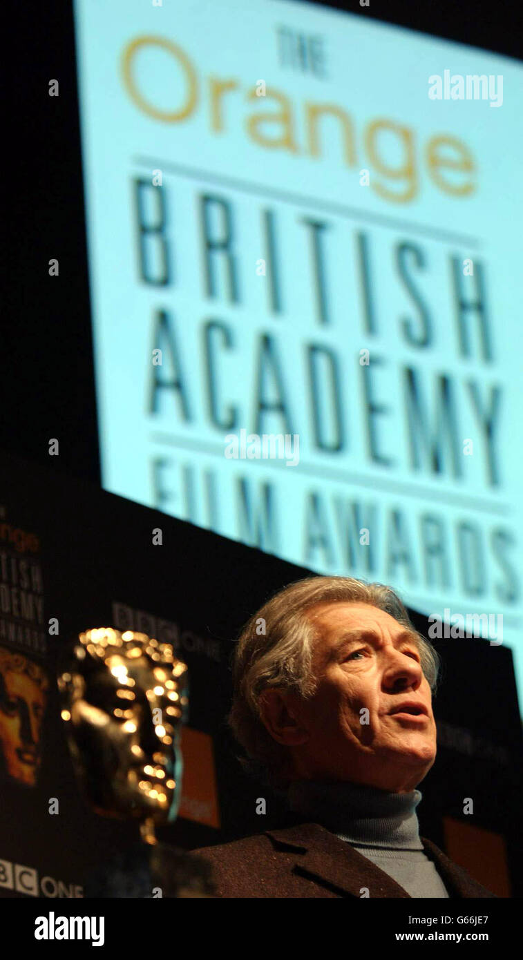 MCKELLEN - BAFTA NOMINATIONS Stock Photo