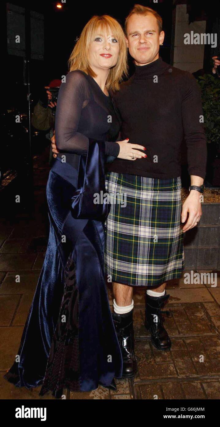 Tv presenter gaby roslin and her husband colin peel hi-res stock