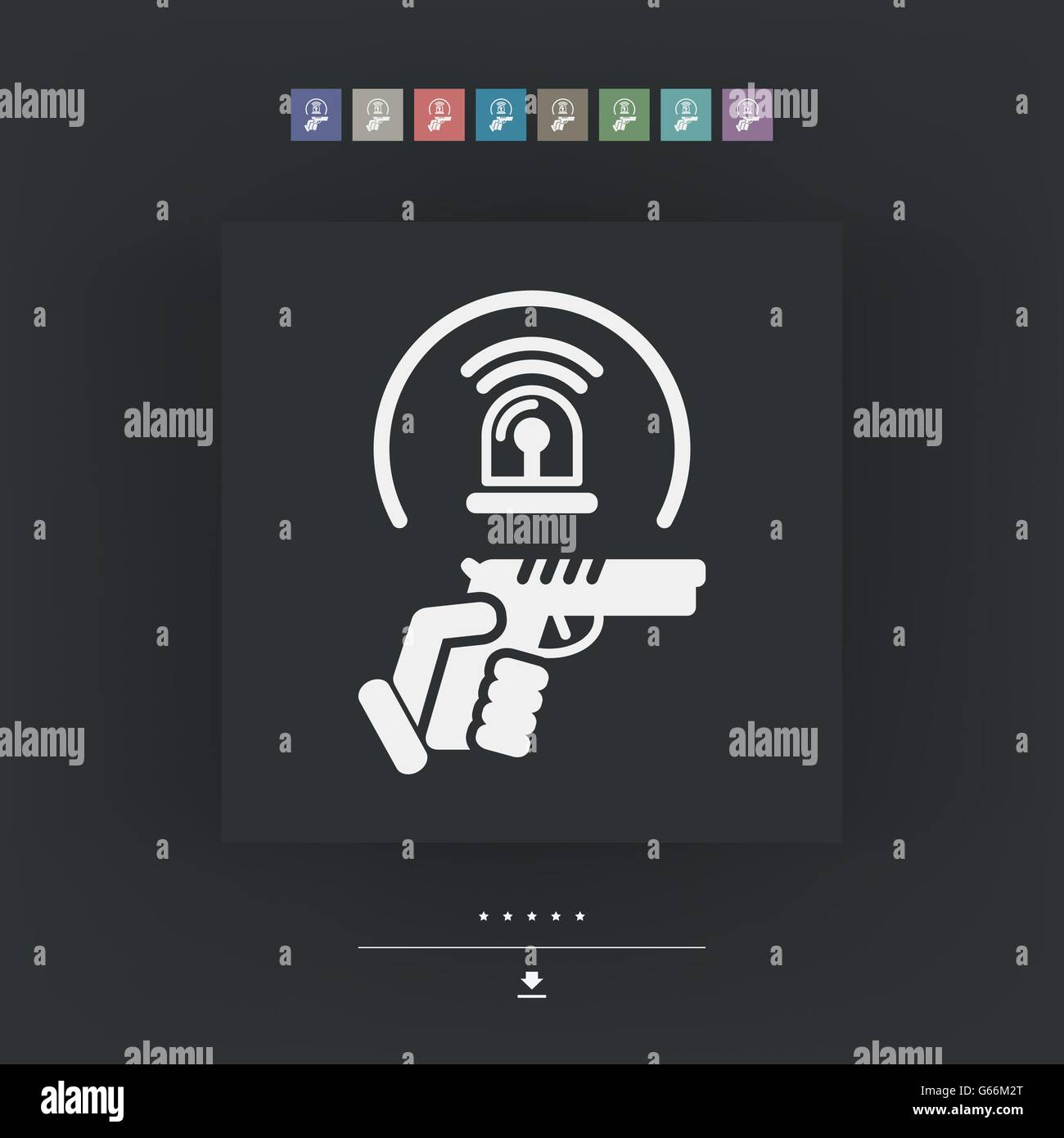 Armed security guard Stock Vector Images - Alamy