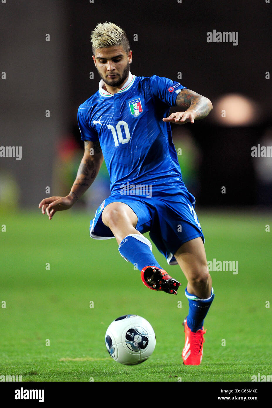 Soccer - UEFA European Under 21 Championship 2013 - Semi Final - Italy v Netherlands - Petach Tikva. Lorenzo Insigne, Italy Stock Photo