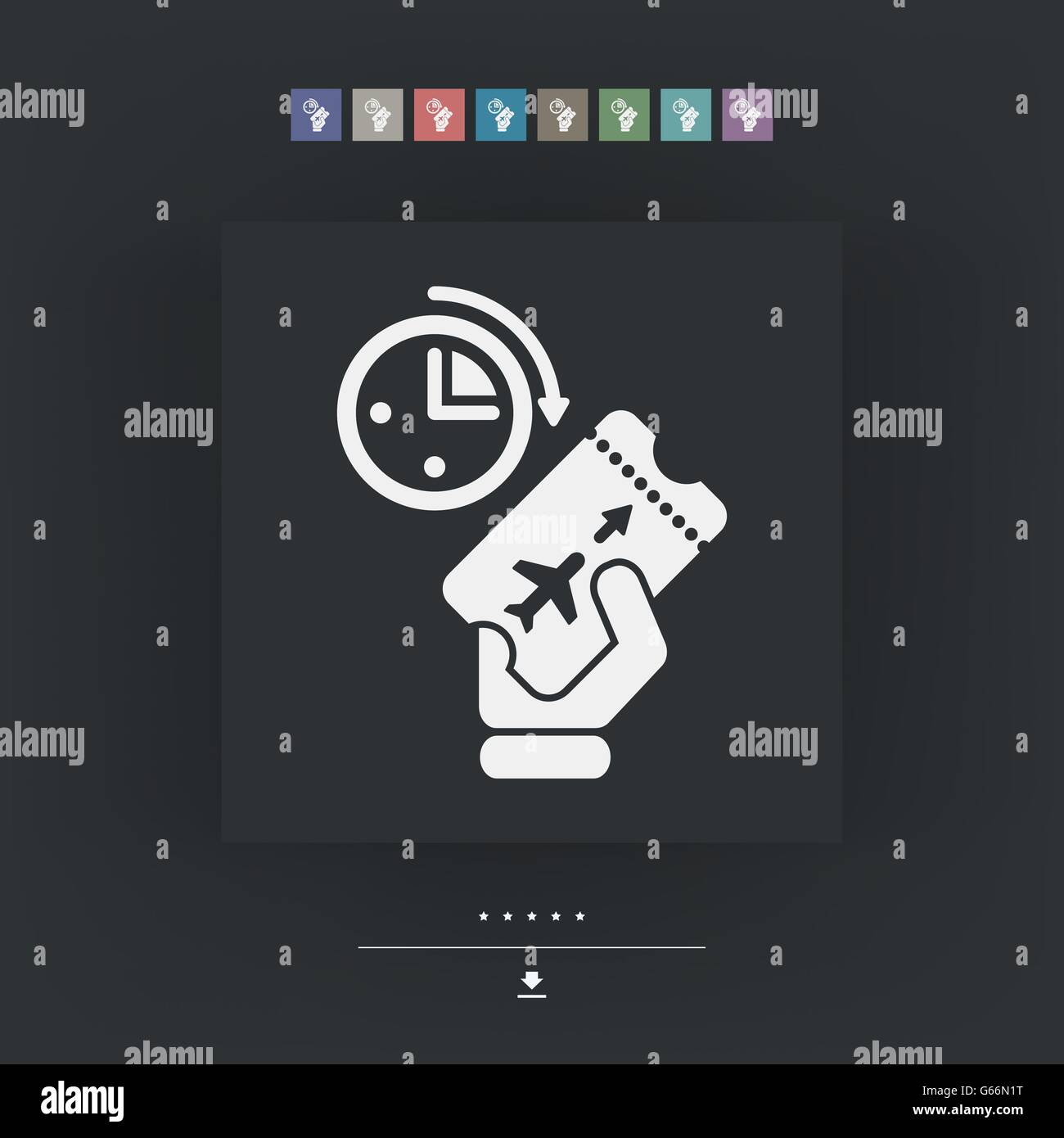 Last minute air ticket Stock Vector Image & Art Alamy