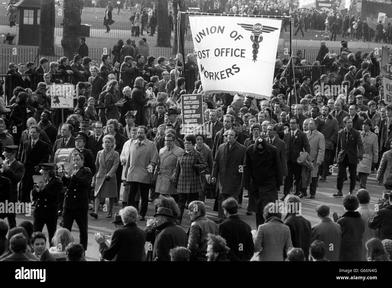 Politics - Industrial Relations Bill Protest - Post Office Strikers - London Stock Photo