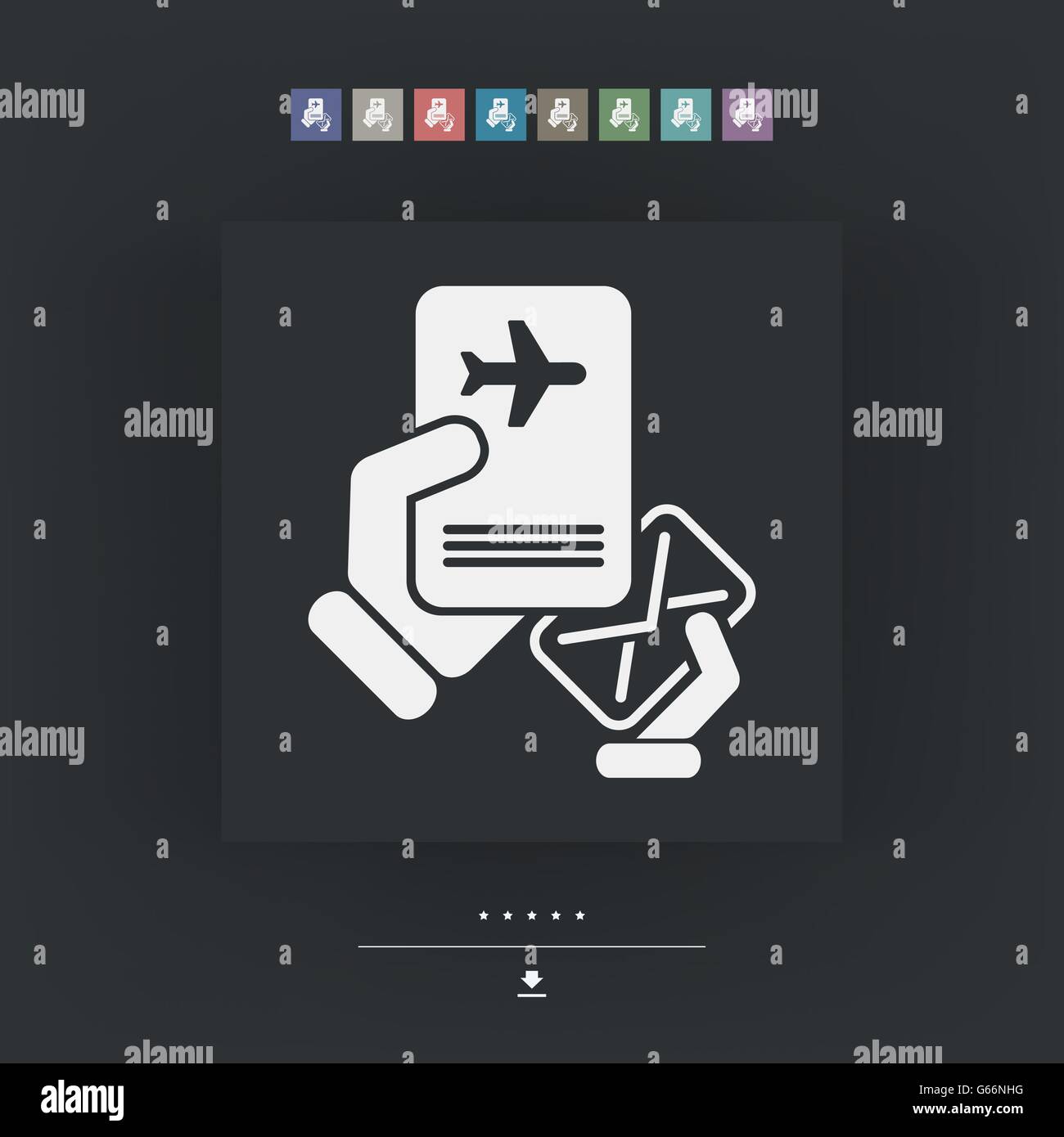 Mail with travel document Stock Vector Image & Art Alamy