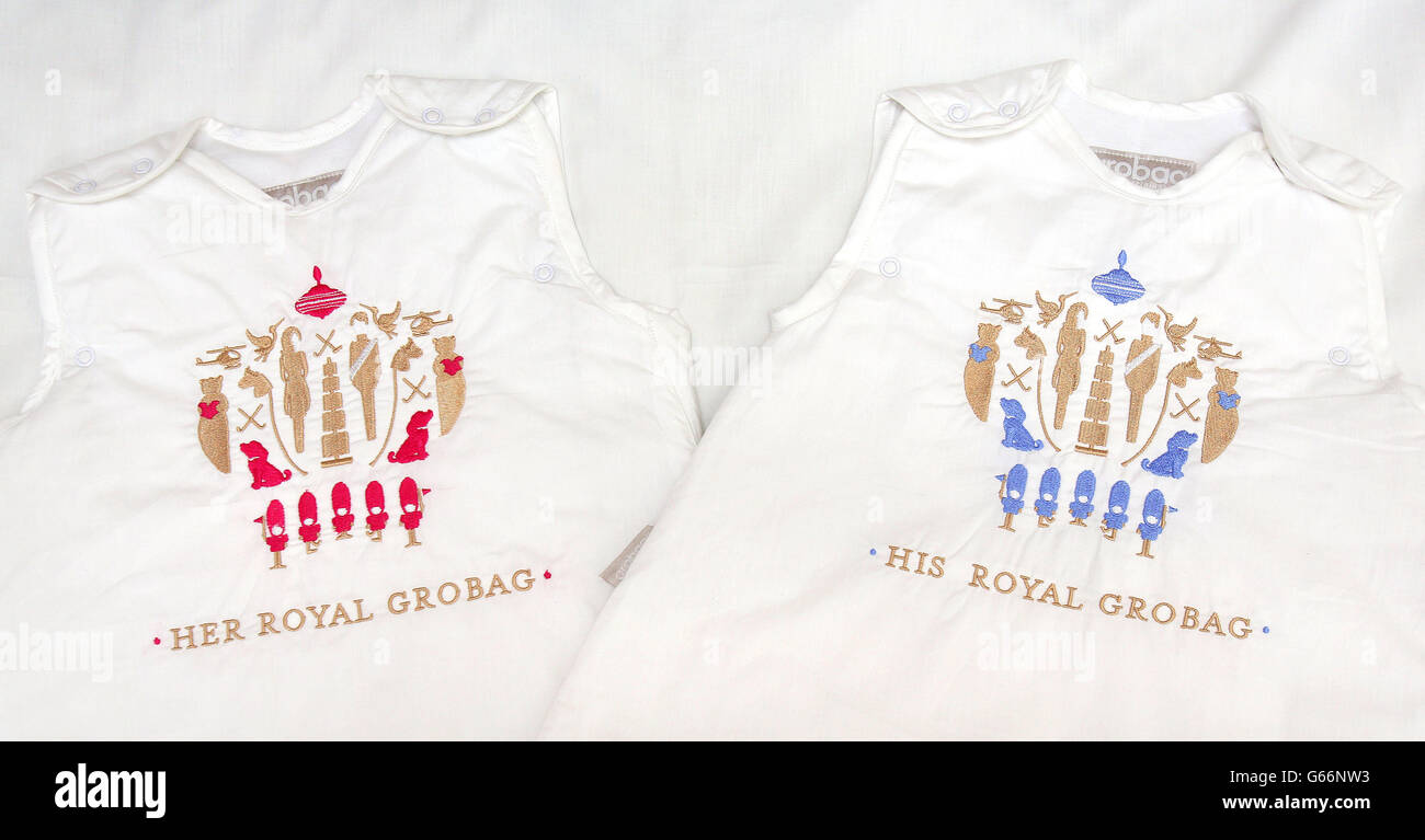 A general view of his and her royal grobags made by the gro
