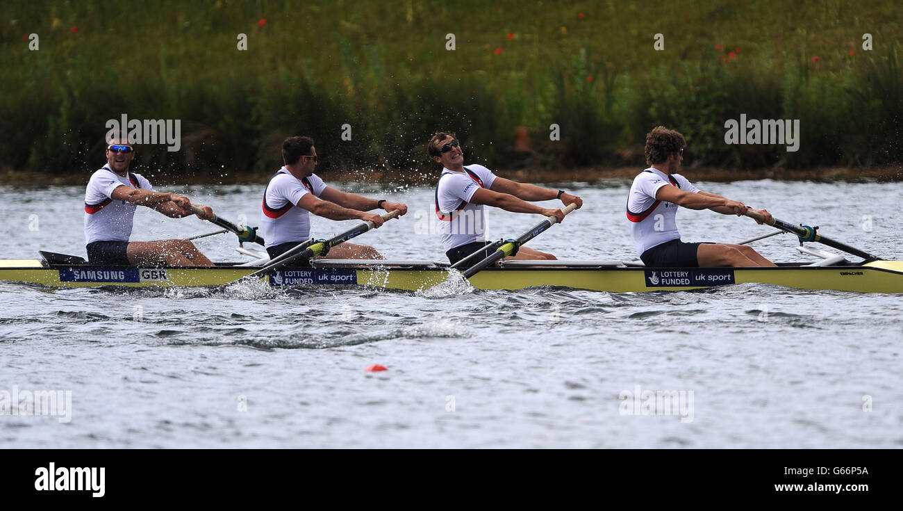 Daniel Ritchie Rowing Great Britain's (left to right), Alan Sinclair, Nathaniel Reilly-O ...