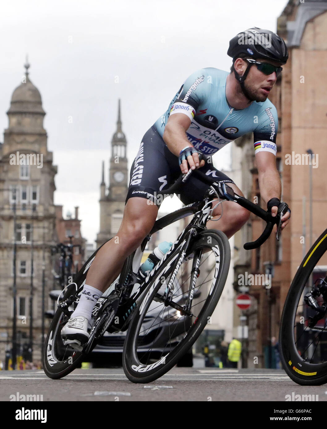 Cycling - National Road Race Championships - Day Four - Glasgow. Mark Cavendish during the National Road Race Championships in Glasgow. Stock Photo