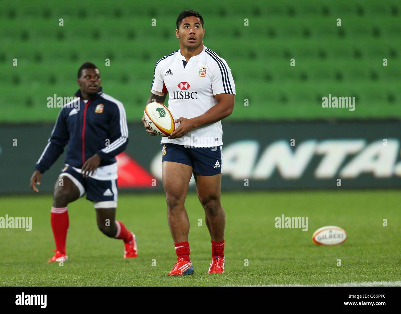 British irish lions manu tuilagi training session aami stadium hires stock photography and