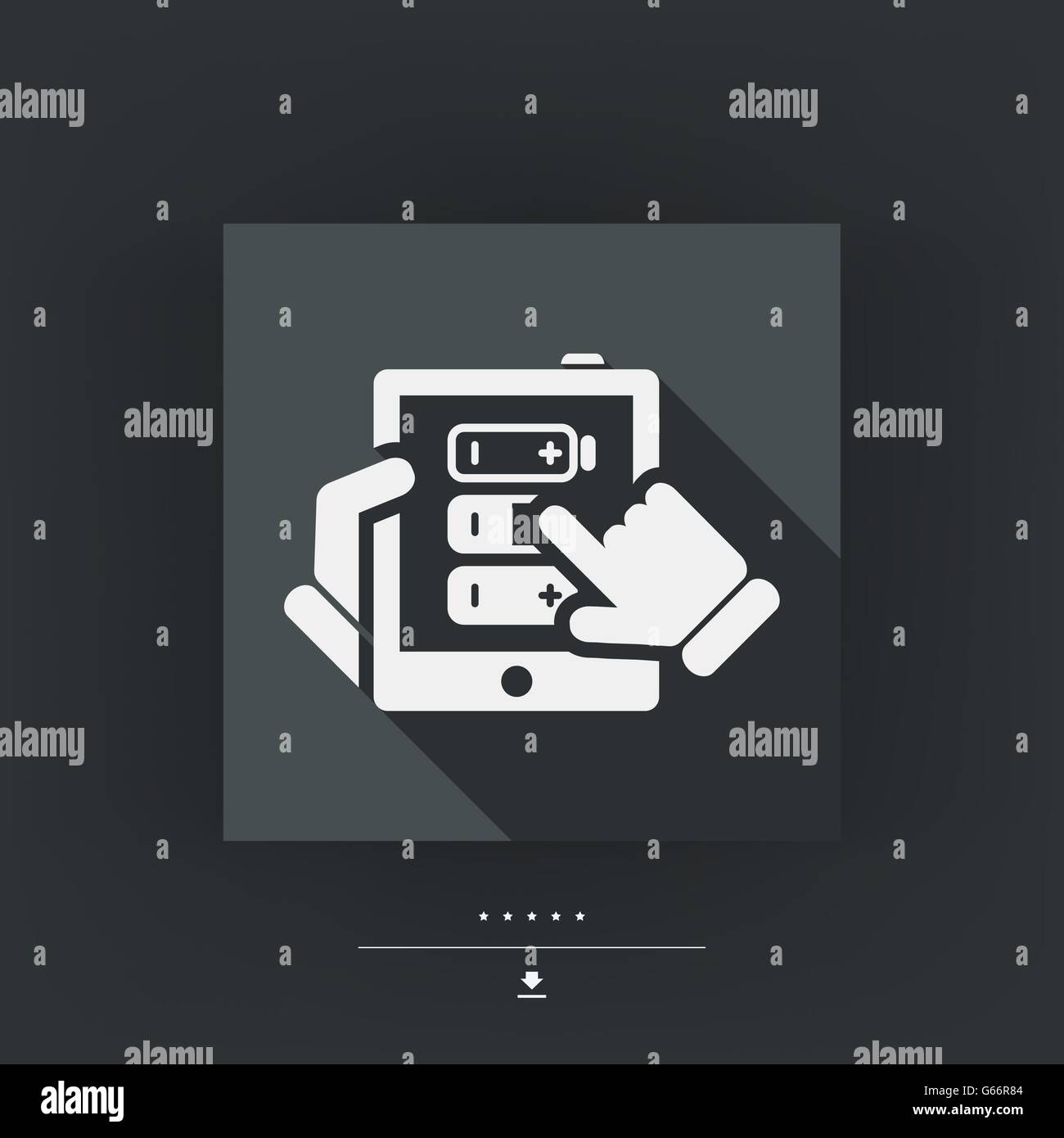Illustration of tablet battery charge concept Stock Vector Image & Art