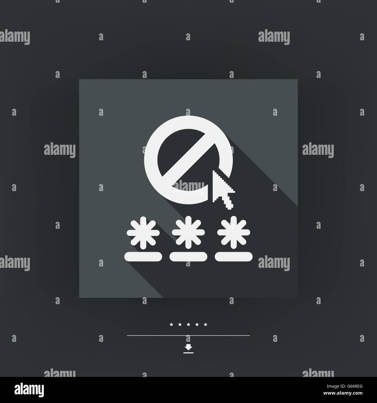 Password access concept icon Stock Vector Image & Art - Alamy