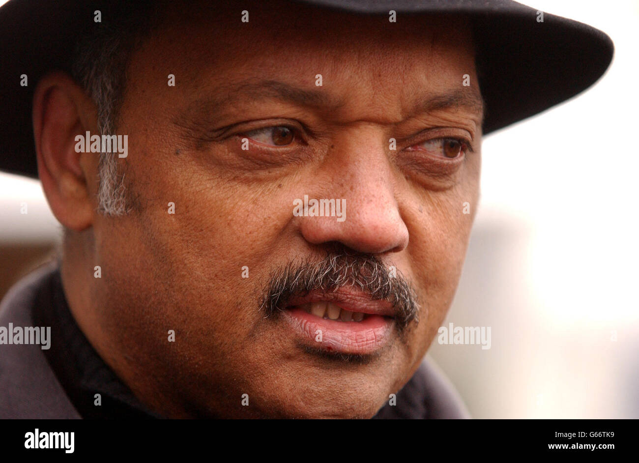 Rev Jesse Jackson at the anti war demonstration in Hyde Park, London. Stock Photo