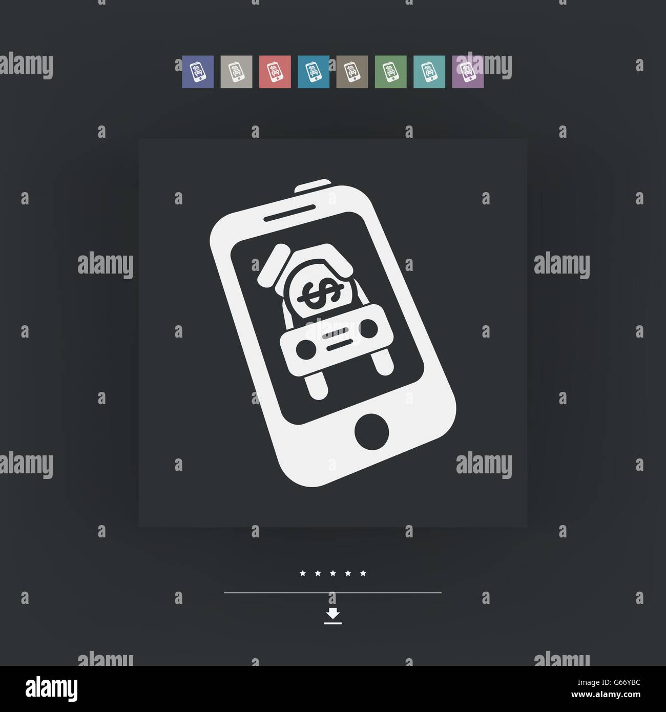 Automotive mobile icon Stock Vector Image & Art - Alamy