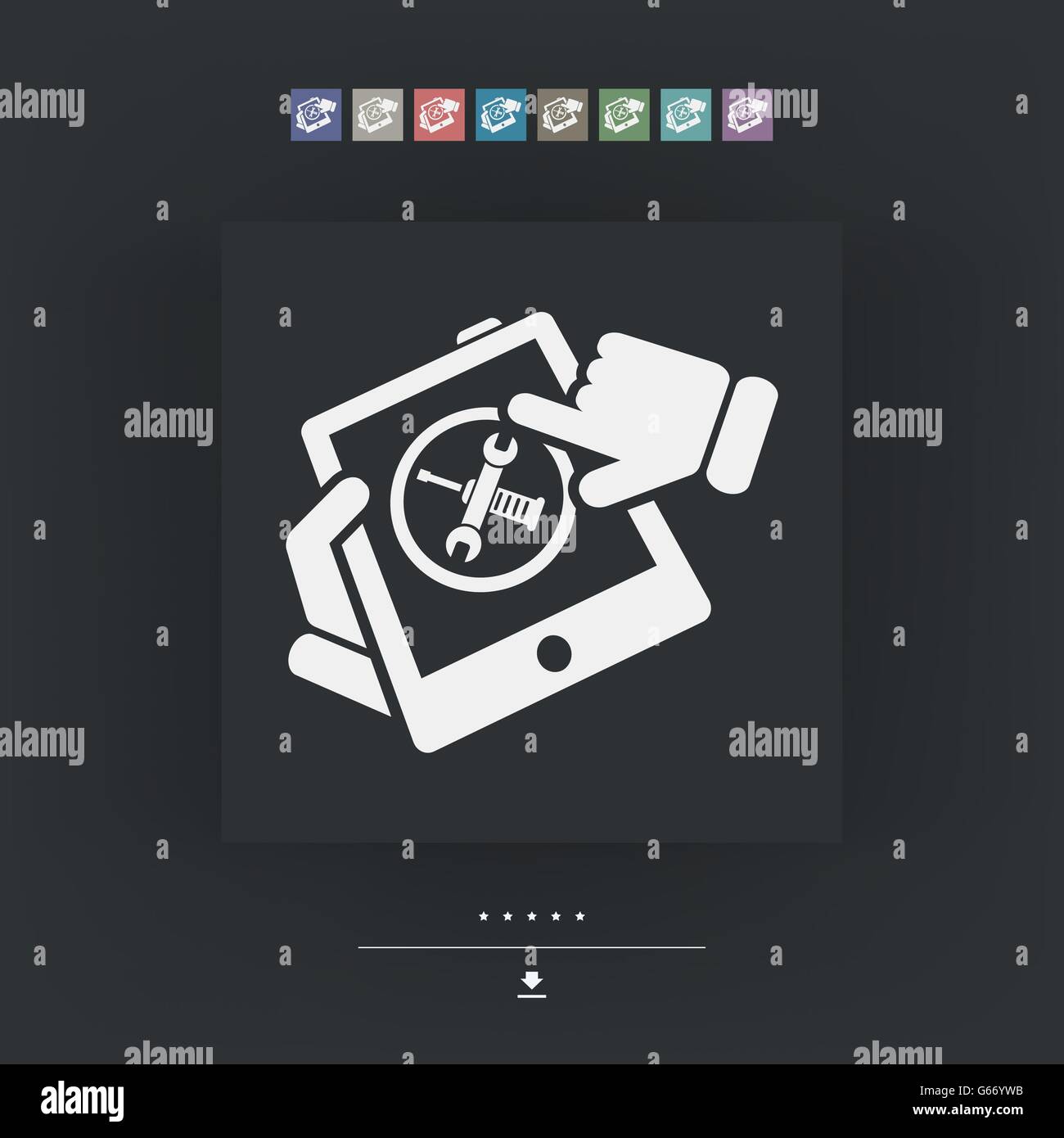 Touchscreen device setting Stock Vector Image & Art - Alamy