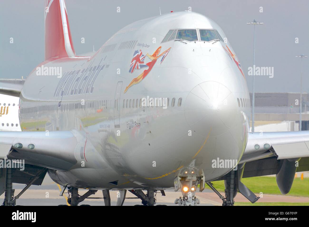 Virgin Atlantic 747-400 Stock Photo