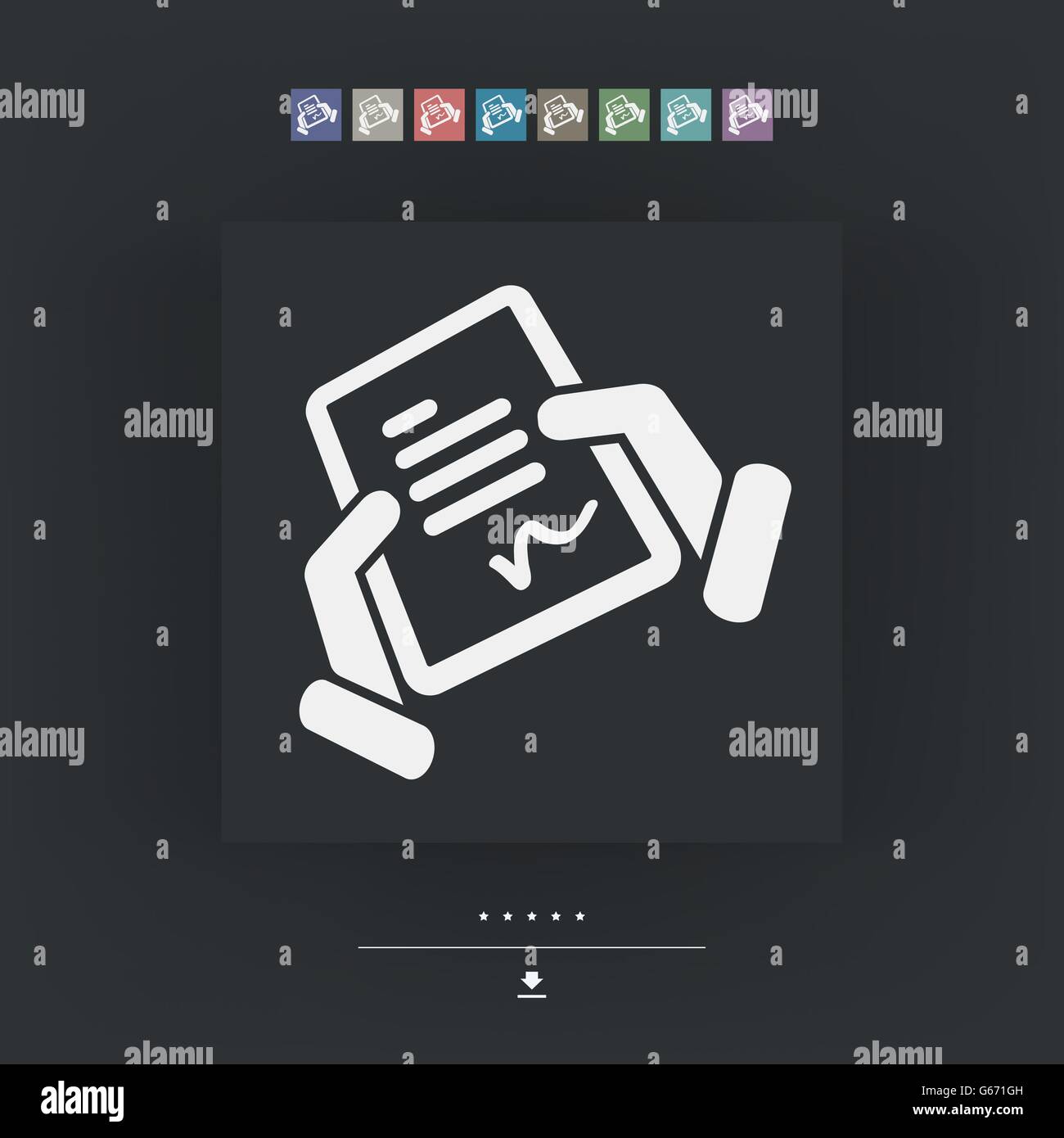 Document signature icon Stock Vector Image & Art - Alamy