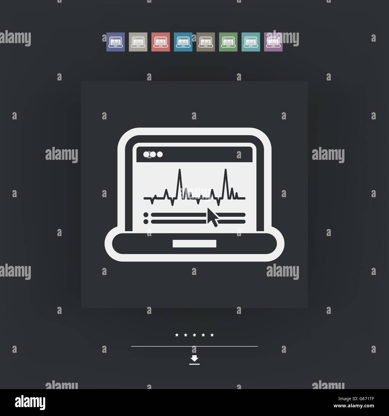 Graphic diagram computer icon Stock Vector Image & Art - Alamy