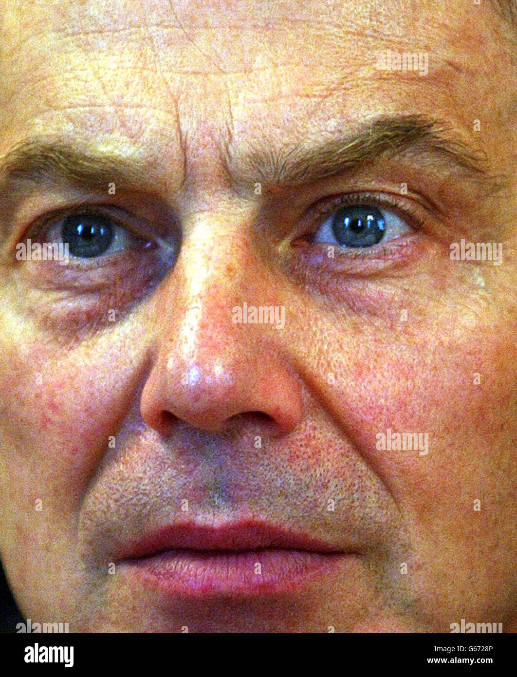 Politics health meeting head head shot tony blair hi-res stock