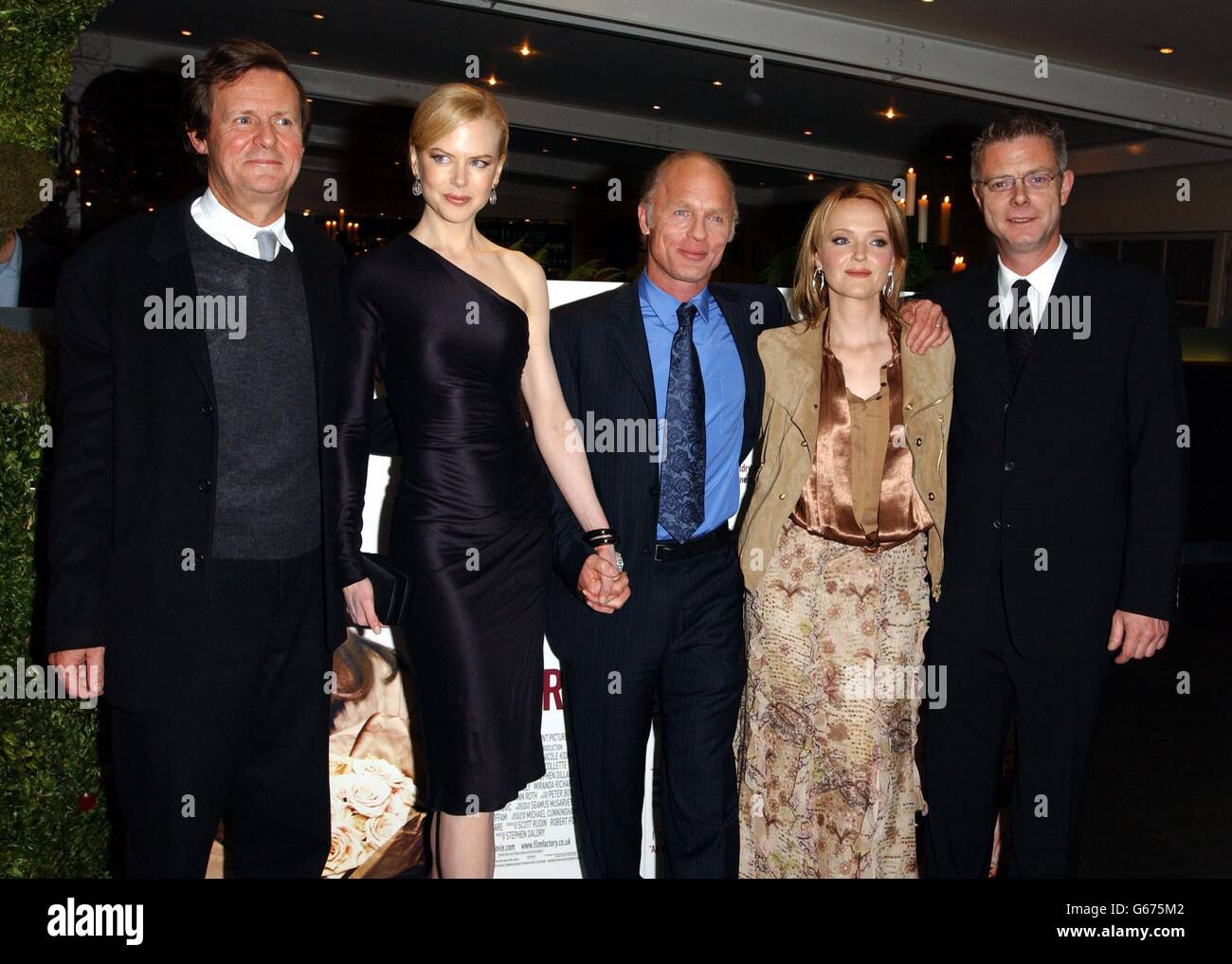 From left to right; writer David Hare, actress Nicole Kidman, actor Ed