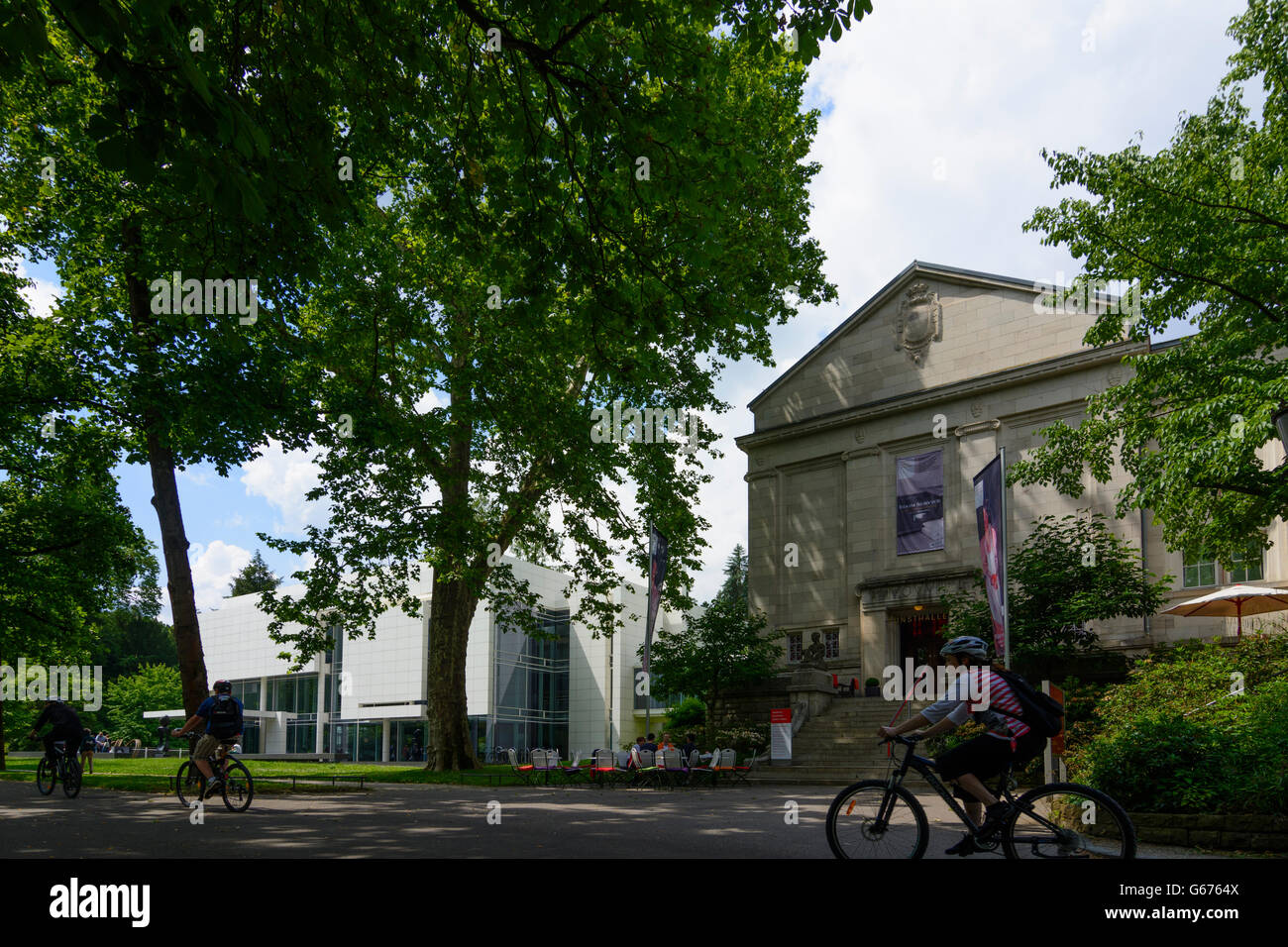 Museum Frieder Burda (left), Staatliche Kunsthalle (State arts centre ), Baden-Baden, Germany, Baden-Württemberg, Schwarzwald, B Stock Photo