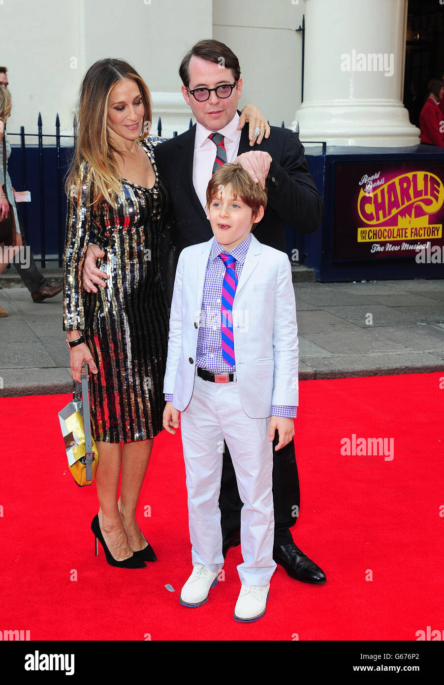 Sarah Jessica Parker, Matthew Broderick and their son James Broderick