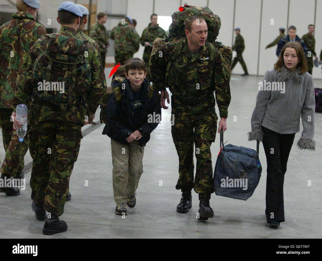 John Cocks, 35, Staff sgt, with his Son Liam 9,and his daughter Alishia ...