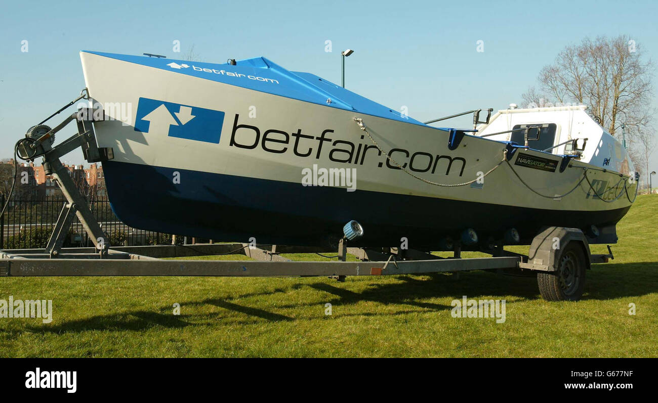 Betfair Com The Boat That Will Be Used For The Indian Ocean World Record Row A 4400 Mile Trip From Australia To Africa In Aid Of The Charity Sparks Ex Army Officers Mike