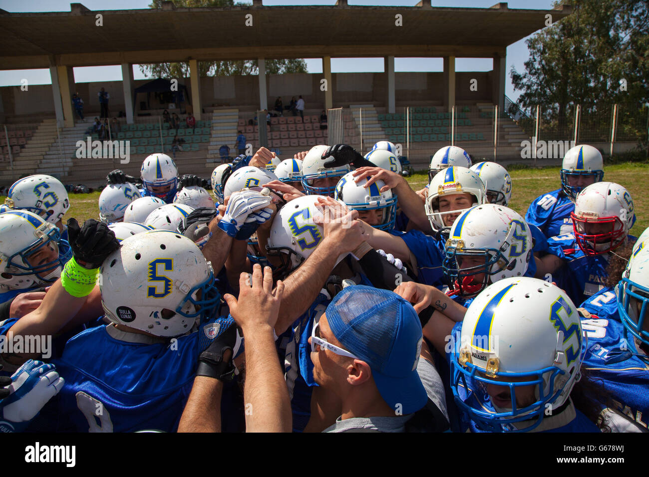 The american Football Team Sharks Palermo Stock Photo Alamy