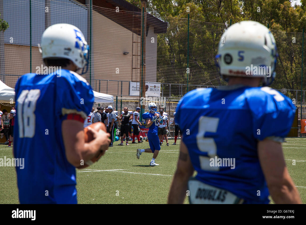 The american Football Team Sharks Palermo Stock Photo Alamy